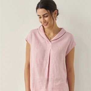 100% linen dress top Lintico NWT